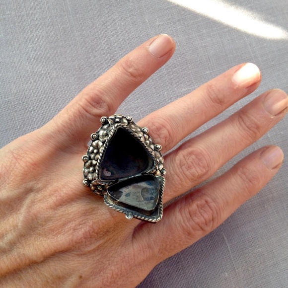 Vintage Taxco Silver Poison Ring - Picture 4 of 8